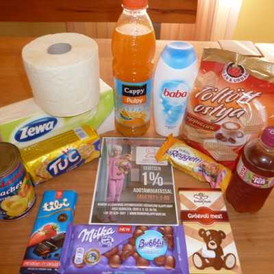 Segítő élelmiszer csomagok - alapítvány, adó 1%, támogatás