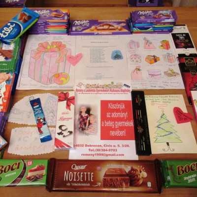 Érkeznek a „cipősdoboznyi szeretet” ajándékai és a csokoládék 2017 - alapítvány, adó 1%, támogatás