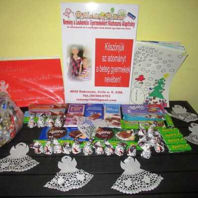 Érkeznek a „cipősdoboznyi szeretet” ajándékai és a csokoládék 2018 - alapítvány, adó 1%, támogatás