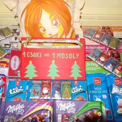 Érkeznek a „cipős doboznyi szeretet” ajándékai és a csokoládék 2015 - alapítvány, adó 1%, támogatás