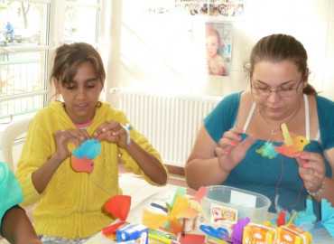 Kézműves foglalkozás a gyermekklinikán!
